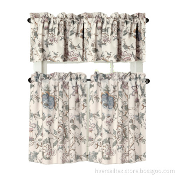 Soft Blackout Valance Curtain Floral Pattern Curtain